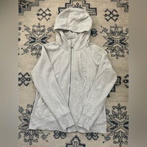 Lululemon Scuba Full-Zip-Hoodie- Heathered Gray